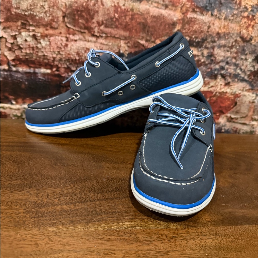 Preowned Dexflex Comfort Dark Blue Boat Shoes (great condition) - Picture 3 of 6